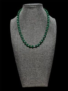 Collana in argento sterling onice verde nuova - Foto 1 di 3