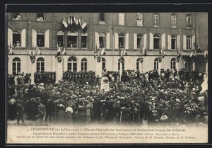 CPA Charleville, Fête de l´Amicale des Instituteurs et Institutrices laiques de - Picture 1 of 2