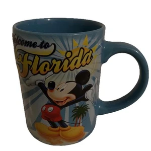 Disney Mickey Mouse Mug Welcome to Florida Map 12 Ounce Ceramic by Jerry Leigh - Picture 1 of 8