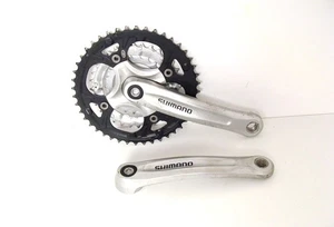 Shimano Deore FC-M440 Pedali Set Di Pedali 170Mm 44-32-22 Cube Trek - Foto 1 di 14