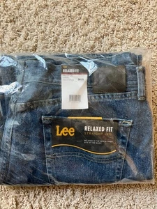 Lee Relaxed Fit Jeans Herren 38x30 Blau Straight Leg Denim Medium Wash Neu mit Etikett - Bild 1 von 5