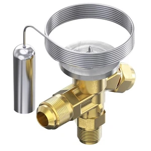 Danfoss 068Z3206 1/4 - 5.5TR Expansion Valve Body, T 2, R22,R407C, 3/8x1/2 in, F - Picture 1 of 5