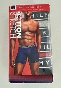 PACK DE 4 calzoncillos boxer grandes TOMMY HILFIGER algodón elástico multi gris rojo azul - Imagen 1 de 7