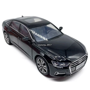 1/24 Audi A6L Model Car Diecast Toy Cars Metal Vehicle For Kids Adults Black - Picture 1 of 11