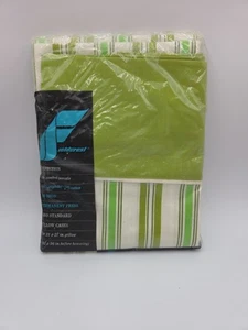 NIP Vtg Fieldcrest Perfection Percale Green Racing Stripes Twin 2 Pk Pillowcases - Picture 1 of 2