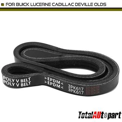 24.33 In Serpentine Belt for Buick Lucerne 2006-2011 Cadillac DeVille Water Pump - Image 1 of 4