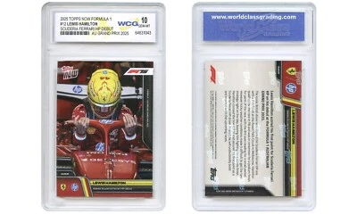 2025 Topps Formula 1 LEWIS HAMILTON Ferrari Grand Prix Debut Card #12 GEM 10 - Image 1 of 4