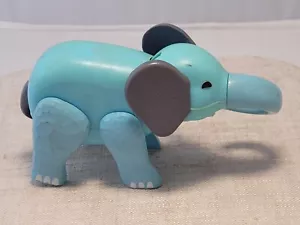 Collectible Vtg Fisher Price 70's Little People Circus Train 991 Blue Elephant - Picture 1 of 3