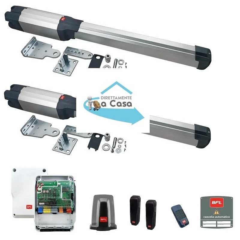 BFT KIT PHOBOS BT B25 SMART AUTOMAZIONE CANCELLI 24V 400KG 3MT ANTA R935358 00002