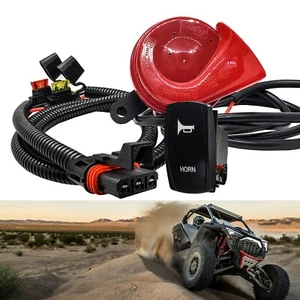 Hella Trumpet Horn Pulse Bus Bar Plug Harness Offroad Blaster Polaris RZR PRO XP - Foto 1 di 8