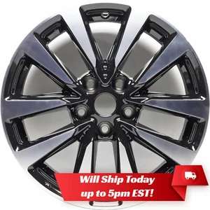 New 17" Alloy Wheel Rim for 2016 2017 2018 Nissan Altima Machine Black - Picture 1 of 7