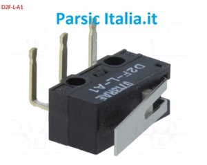 D2F-L-A1 Micro SWITCH SNAP ACTION SPDT 3A 125V LEFTangle PCB (=50 STÜCK) - Bild 1 von 5