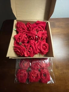 12 Pack Rose Flower Hair Clip Bridal Hair Pins Rose Brooch Flamenco - Picture 1 of 2