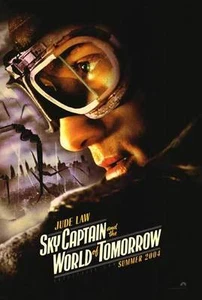 Sky Captain World of Tomorrow Movie Poster 27 x 40 S/S Jude Law Angelina Jolie - Imagen 1 de 1