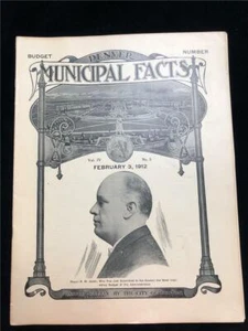 ANTIQUE VINTAGE CITY OF DENVER MUNICIPAL WEEKLY NEWSPAPER FEB 3, 1912 - Bild 1 von 1