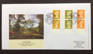 Pares definitivos de máquina GB QEII 2005 45p 35p 9p + margen en la cubierta del primer día - Imagen 1 de 2