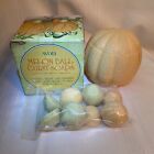 Vintage New Avon Melon Ball Guest Soaps & Container - Six Melon Soaps