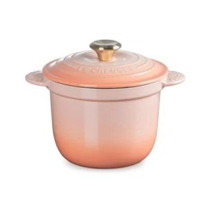 Le Creuset Cocotte Every 18 Peche Rosa Esmaltado Hierro Fundido Arroz Olla 2L 18cm NUEVO - Imagen 1 de 9