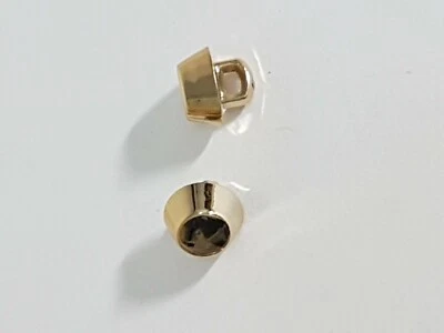 Buttons For Sewing 7 pcs  new gold stude plastic 1cm - Image 1 of 2