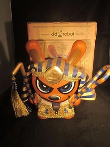 KIDROBOT DUNNY 8" SKET ONE King Tut Gold Excellent Condition Blue 2006 - Picture 1 of 5