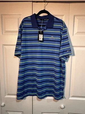 NEW, XXL NIKE GOLF Tour Performance The Barclays Logo, Royal Blue w/ Gold stripe Foto 1 de 4