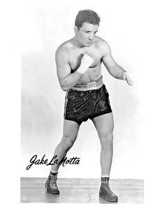 Boxing Legend Jake LaMotta 8x10 Photo #1 - Picture 1 of 2
