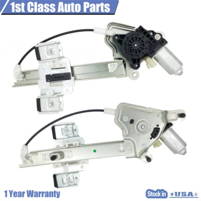 2PCS Rear Right Left Window Regulator w/Motor For 01-03 Oldsmobile Aurora - Image 1 of 4