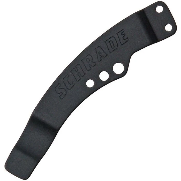 Schrade Knife Pocket Clip Replacement Stainless Steel Construction Schrade Logo - Image 1 of 1