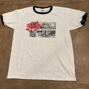 Vintage Rocky Glen Ghost Town Ringer T-Shirt Moosic Pennsylvania Größe M selten - Bild 1 von 5
