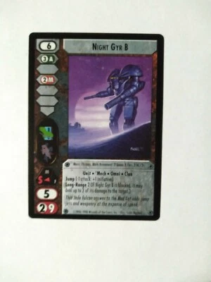 Battletech CCG "Night Gyr B" Near Mint *Wizards of the Coast * - Image 1 of 2