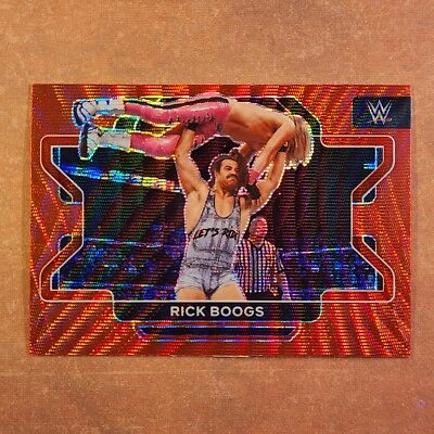 3-05-14 PWE . 2022 panini wwe prizm ruby wave #10 rick boogs - Image 1 of 2