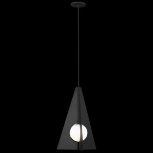 Visual Comfort Modern Orbel Pyramid Pendant Nightshade Black 700TDOBLPB Light - Picture 1 of 5