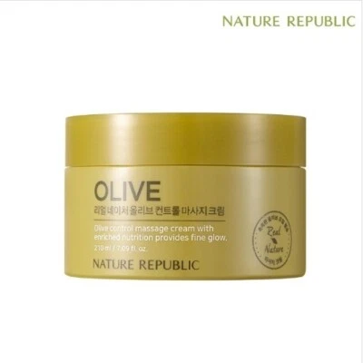 NATURE REPUBLIC Real Nature Olive Control Massage Cream 210ml Moisturizing Cream - Image 1 of 4