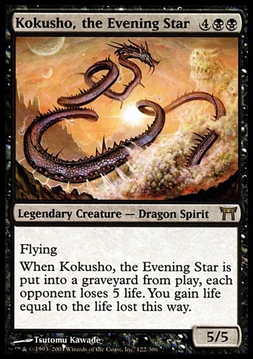 Kokusho, the Evening Star ~ Champions of Kamigawa [ PLAYED ] [ Magic MTG ] - Image 1 of 1