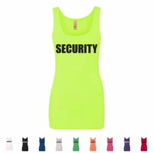 Security Bouncer Party Concert Event Staff Ladies Novelty Womens Tank Tops - Picture 1 of 10