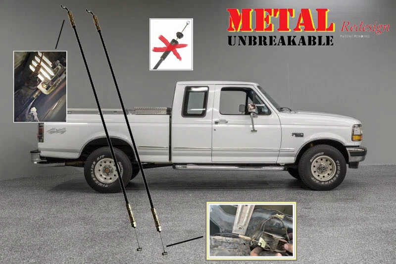 Juego de pares de cables de cierre de manija de puerta interior interior mejorado para Ford F250 F150 F250 Foto 1 de 4