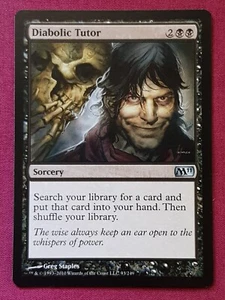 Magic The Gathering 2011 CORE SET M11 DIABOLIC TUTOR black card MTG - Bild 1 von 2