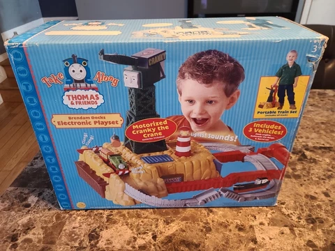 TAKE ALONG THOMAS Brendam Docks  Electric Playset,2003: Incomplete/Issues- Read Cover