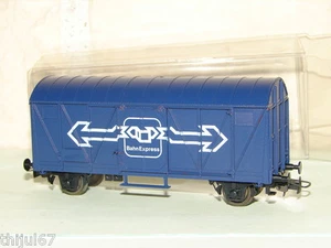 LILIPUT BEAU WAGON COUVERT A ESSIEUX BAHNEXPRESS EN BOITE TRANSLUCIDE RESEAU HO - Picture 1 of 4