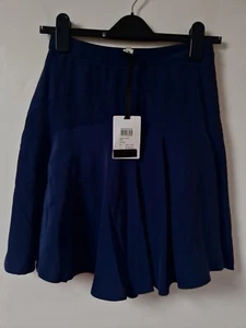 Reiss blau Christa Flippy Flare gefütterter Rock Größe 4 - Bild 1 von 7