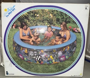 Vintage Intex The Wet Set Premium Ring Aquarium aufblasbarer Pool 77”x22” Open Box - Bild 1 von 8