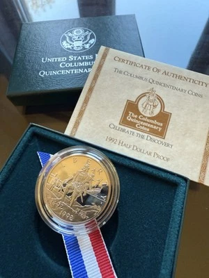1992-S PCGS PR69 Columbus Quincentenary Commemorative Half Dollar Uncirculated - Image 1 of 2