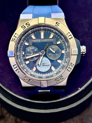 Relógio masculino Vince Camuto azul aço inoxidável vc10105v - Imagem 1 de 4