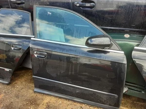 AUDI A4 S-LINE B7 FRONT DOOR O/S DRIVERS SIDE / RIGHT HAND SIDE BLACK - Picture 1 of 3