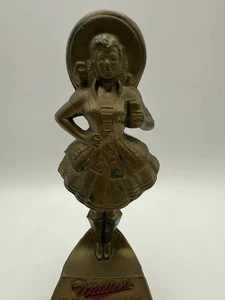 (VTG) 1950er Miller High Life Bier Mädchen auf dem Mond figurale Bar Statue - Bild 1 von 6