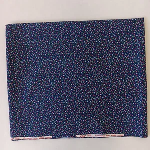 Cranston VIP Vintage Navy Blue Ditzy Floral Cotton Fabric 1yd-22" x 42" - Picture 1 of 8