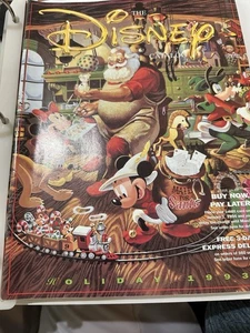 Vintage Disney Store Catalog Holiday 1993 Santa w/Mickey on Cover - Picture 1 of 2