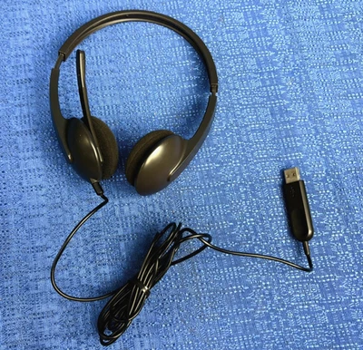 Logitech H340 Wired USB Headband Microphone Stereo Noise-Cancelling Headset - Image 1 of 4