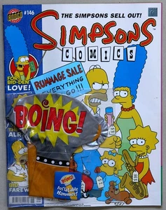Simpsons Comics UK #146 inc Free Inflatable Hammer - Titan Comics / Bongo - Picture 1 of 2