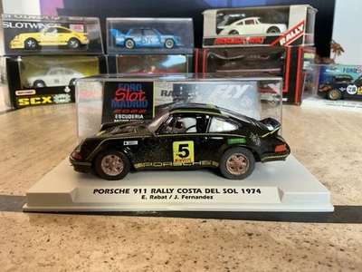 FLY Porsche 911 Rally Costa del Sol 74 Efecto sucio SLOT CAR SCALEXTRIC OSC SRC - Imagen 1 de 4